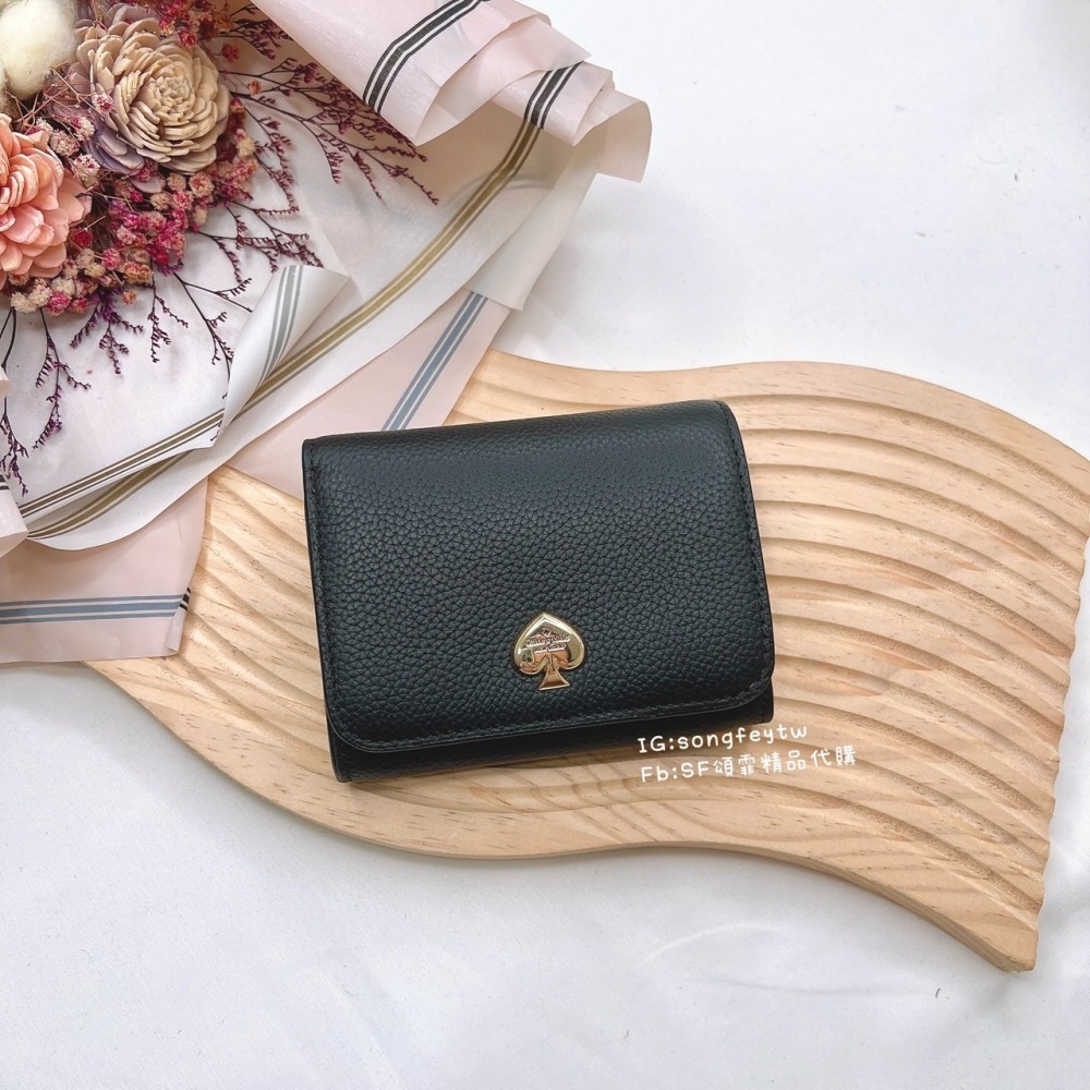 美國代購🇺🇸台灣現貨 Kate spade｜KS 新款 兩折牛皮短夾-細節圖8