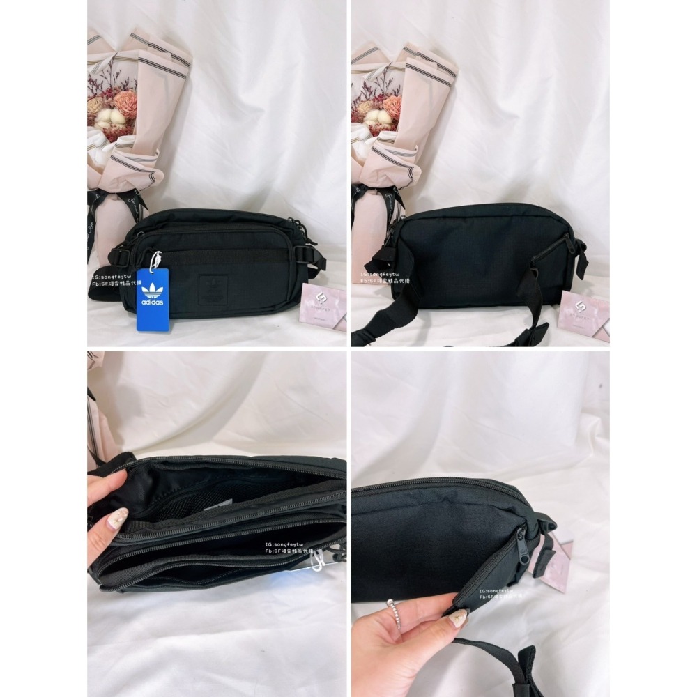 美國代購🇺🇸台灣現貨 Adidas 愛迪達 大款 帆布腰包 胸包-細節圖6
