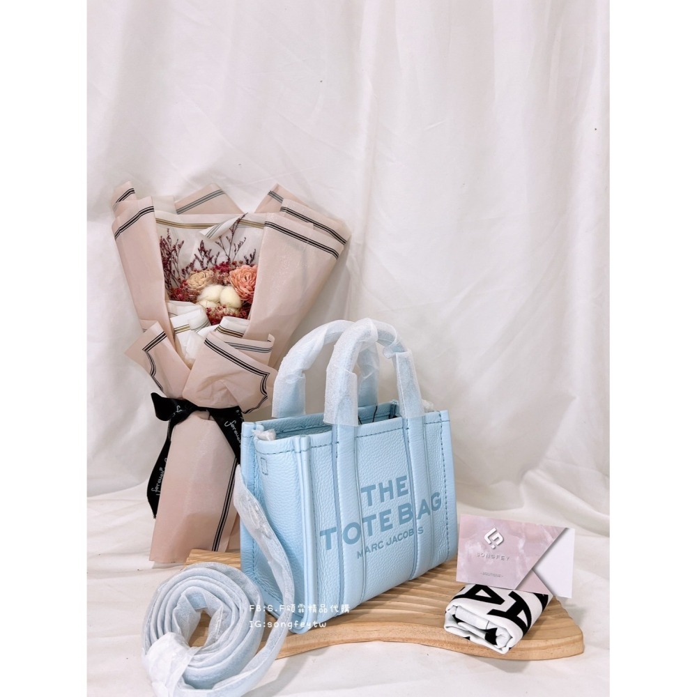 美國代購🇺🇸台灣現貨 MJ 專櫃款 皮革托特包 迷你款 手提斜背包-細節圖4