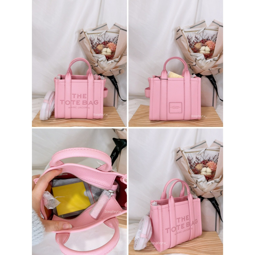 美國代購🇺🇸台灣現貨 MJ 專櫃款 皮革托特包 迷你款 手提斜背包-細節圖7