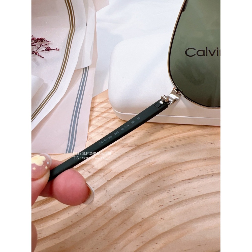 美國代購🇺🇸台灣現貨 Calvin Klein｜CK 男款 經典 琥珀鏡架 飛行款墨鏡-細節圖2