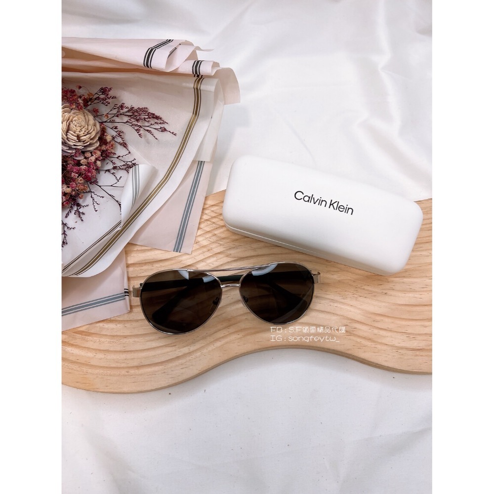 美國代購🇺🇸台灣現貨 Calvin Klein｜CK 男款 經典 琥珀鏡架 飛行款墨鏡-規格圖5