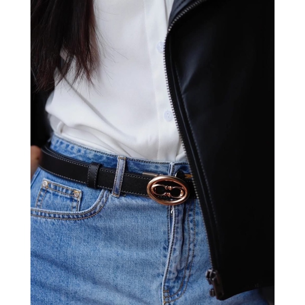 美國代購🇺🇸台灣現貨 Coach 新款雙C皮帶-細節圖4