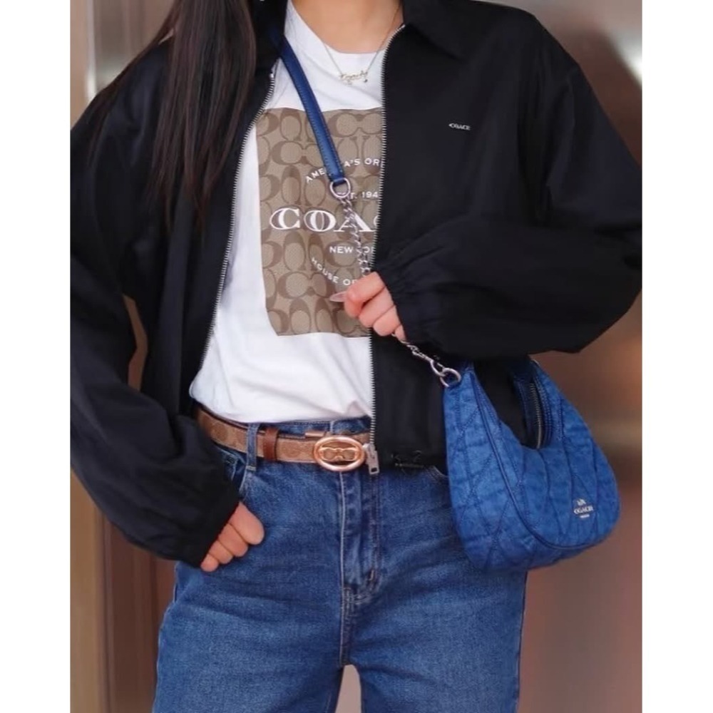 美國代購🇺🇸台灣現貨 Coach 新款雙C皮帶-細節圖5