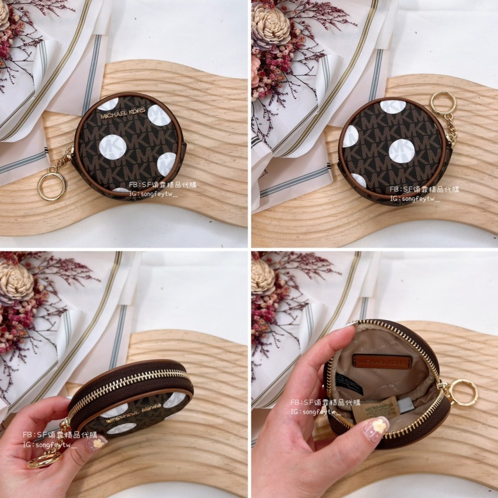 美國代購🇺🇸台灣現貨 MK 圓形零錢包-細節圖9