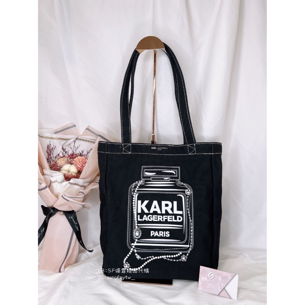 美國代購🇺🇸台灣現貨 KARL LAGERFELD 卡爾 帆布托特包-規格圖5