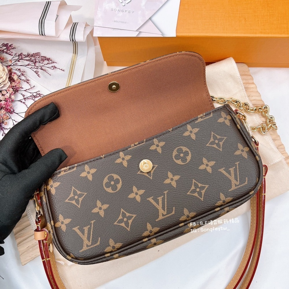歐美代購🇺🇸台灣現貨  Louis Vuitton 路易威登 信封包 Ivy M81911-細節圖3