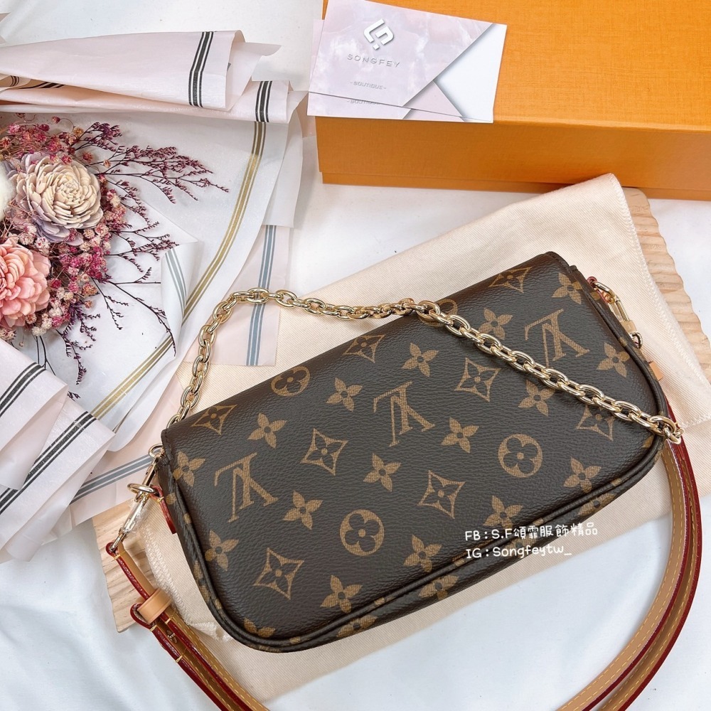 歐美代購🇺🇸台灣現貨  Louis Vuitton 路易威登 信封包 Ivy M81911-細節圖4