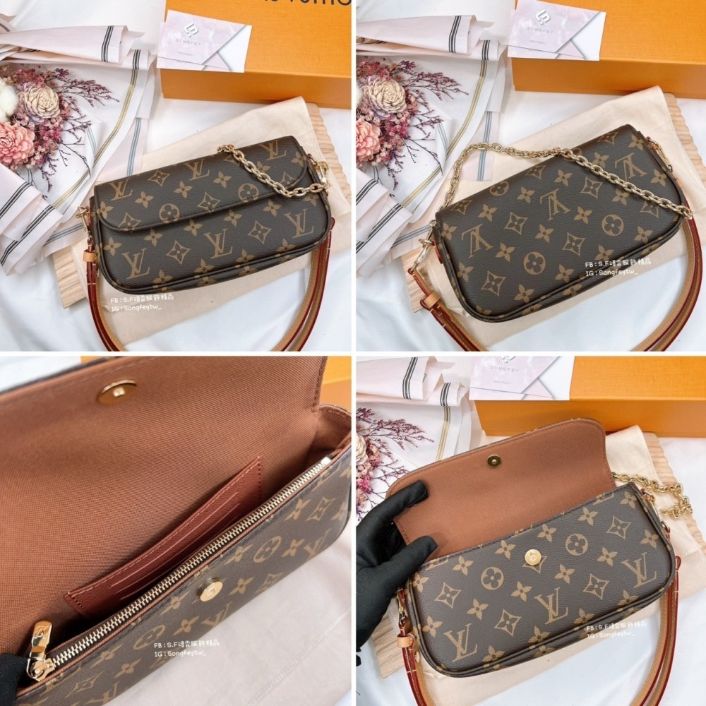 歐美代購🇺🇸台灣現貨  Louis Vuitton 路易威登 信封包 Ivy M81911-細節圖5