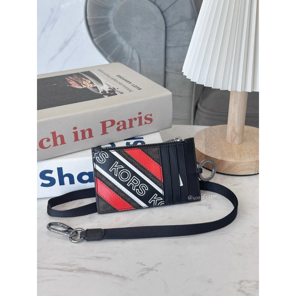 美國代購🇺🇸台灣現貨 MK 男款 證件掛繩 零錢包-規格圖4