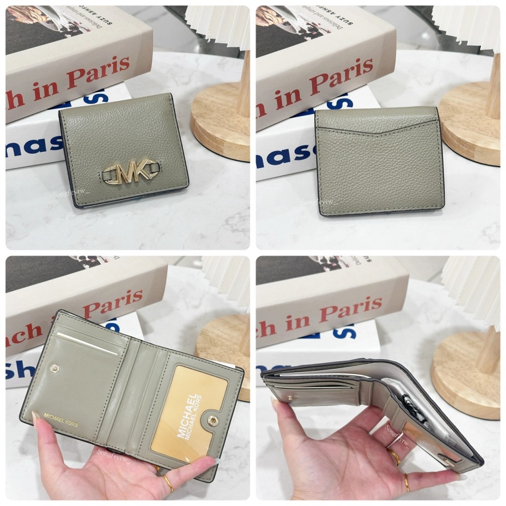 美國代購🇺🇸台灣現貨 Michael Kors｜MK 楊冪Logo 兩折短夾-細節圖6