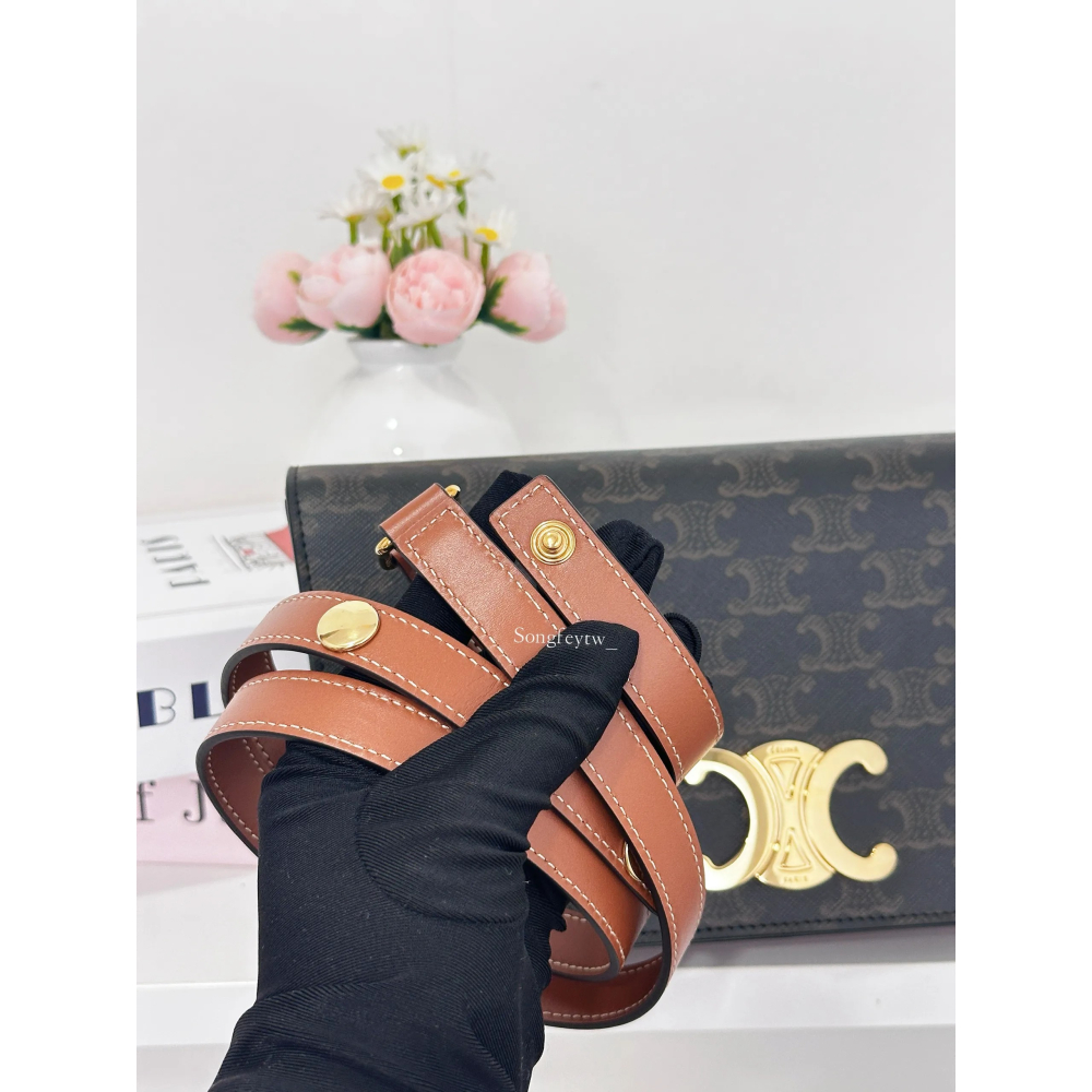 歐美代購 台灣現貨 Celine 經典 凱旋門 信封腋下包-細節圖5