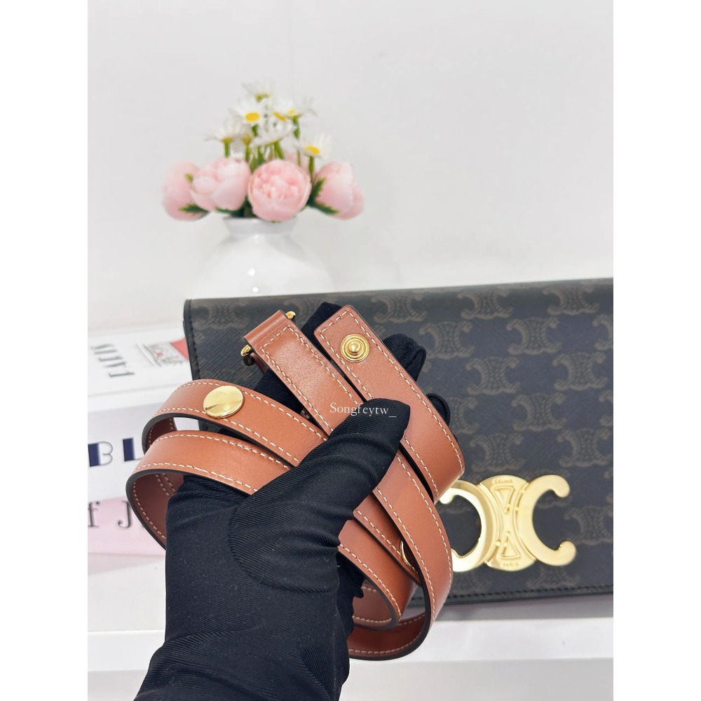 歐美代購 台灣現貨 Celine 經典 凱旋門 信封腋下包-細節圖5