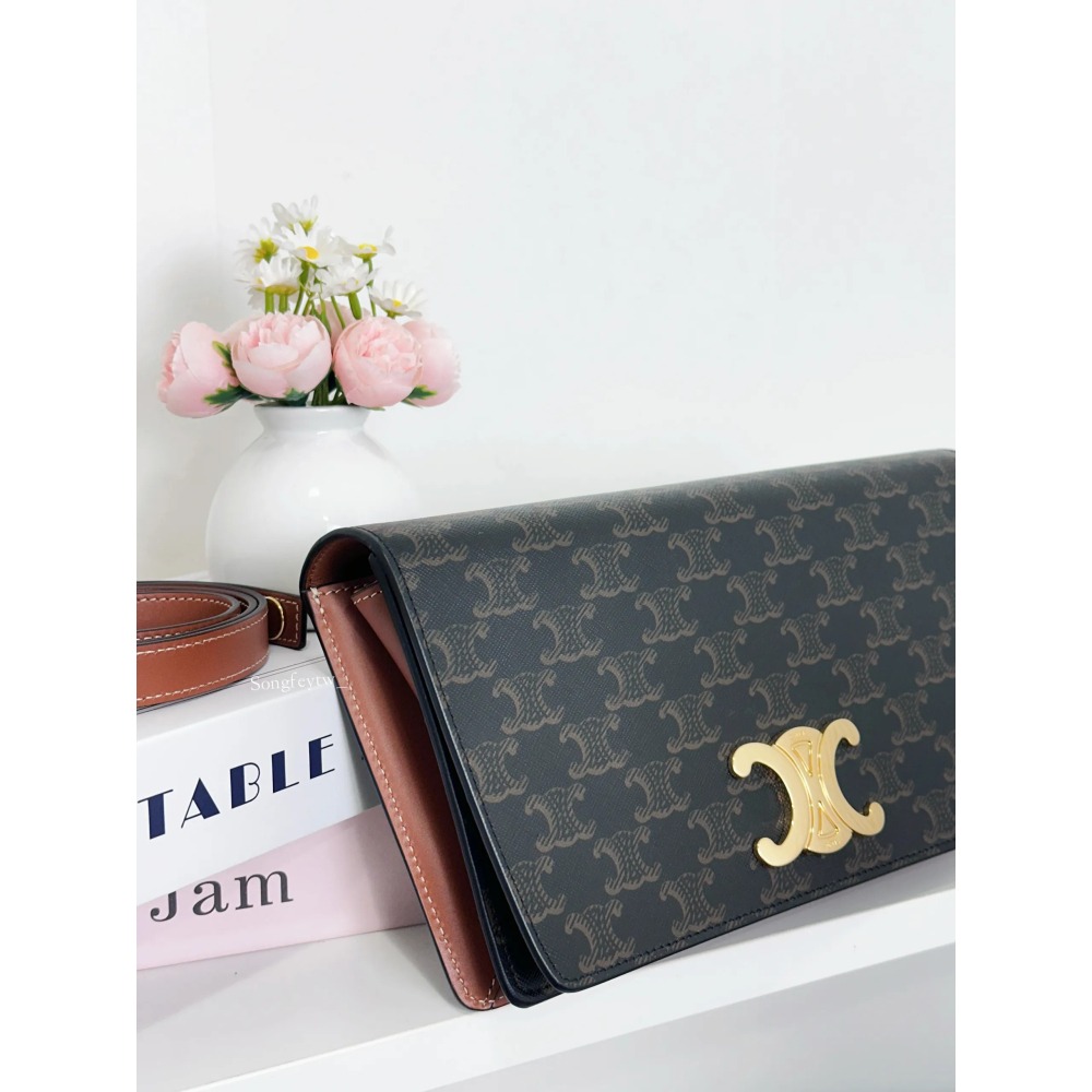 歐美代購 台灣現貨 Celine 經典 凱旋門 信封腋下包-細節圖6