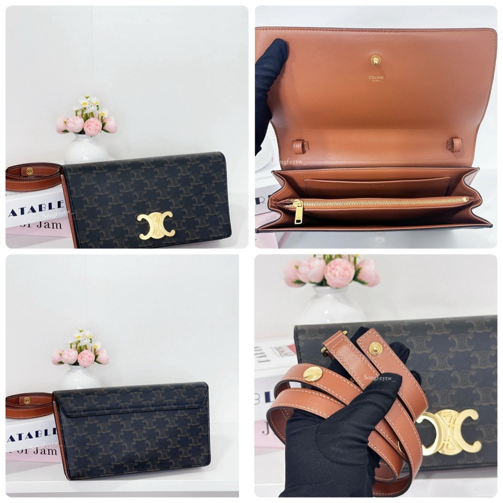 歐美代購 台灣現貨 Celine 經典 凱旋門 信封腋下包-細節圖8