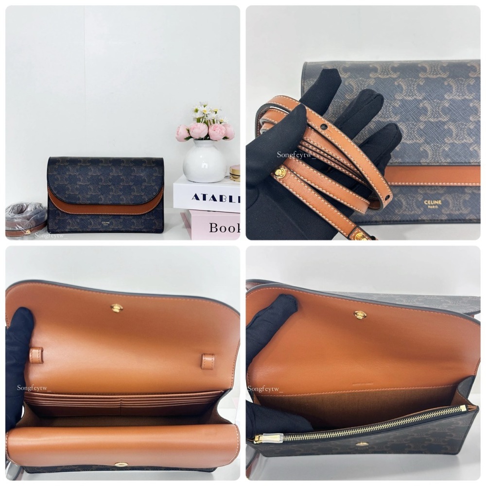 歐美代購 台灣現貨 Celine 經典 風琴 Woc-細節圖9