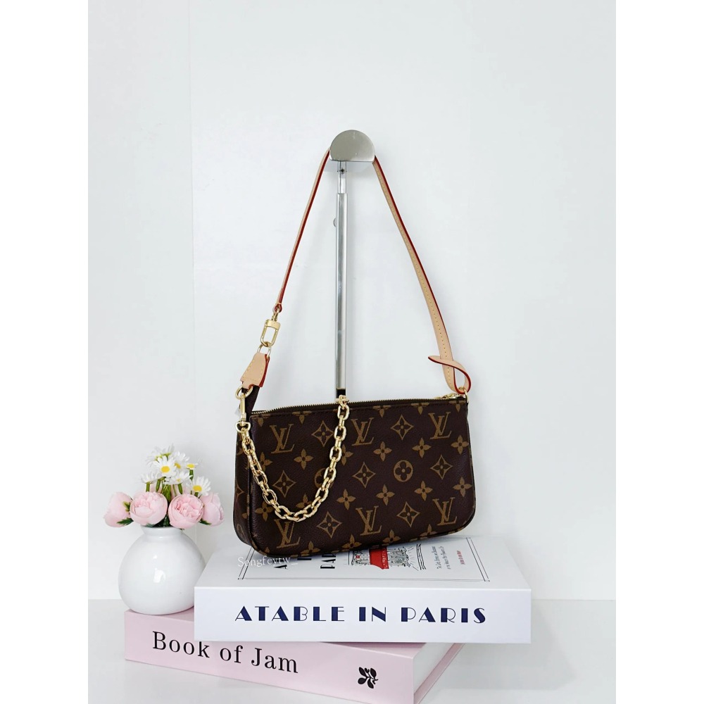 歐美代購🇺🇸台灣現貨 Louis Vuitton｜LV 經典 老花 大麻將包 M82766-細節圖2