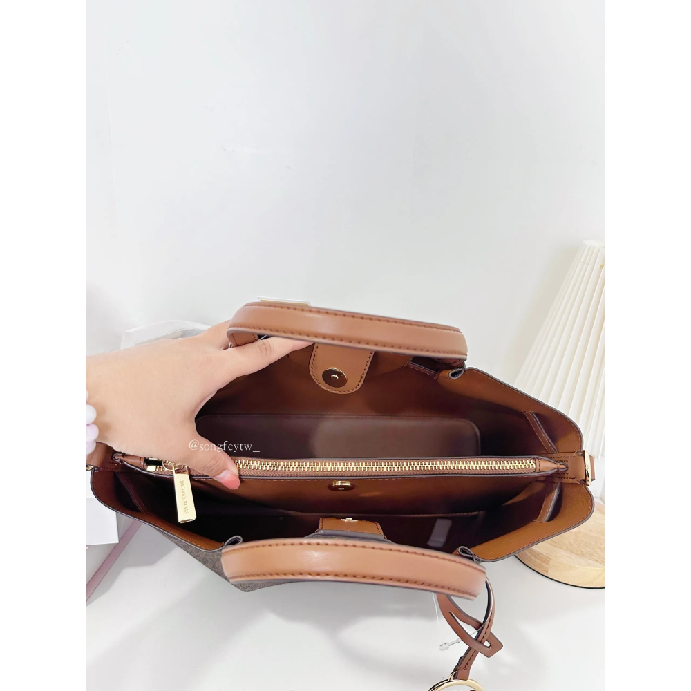 美國代購🇺🇸台灣現貨 MK 大款 豬鼻子 黛妃包 手提斜背包-細節圖2