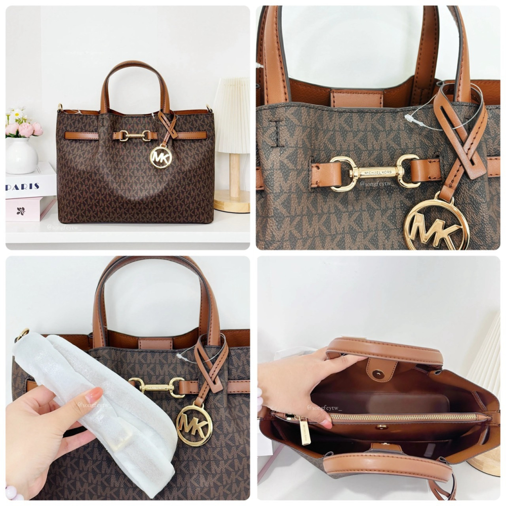 美國代購🇺🇸台灣現貨 MK 大款 豬鼻子 黛妃包 手提斜背包-細節圖7
