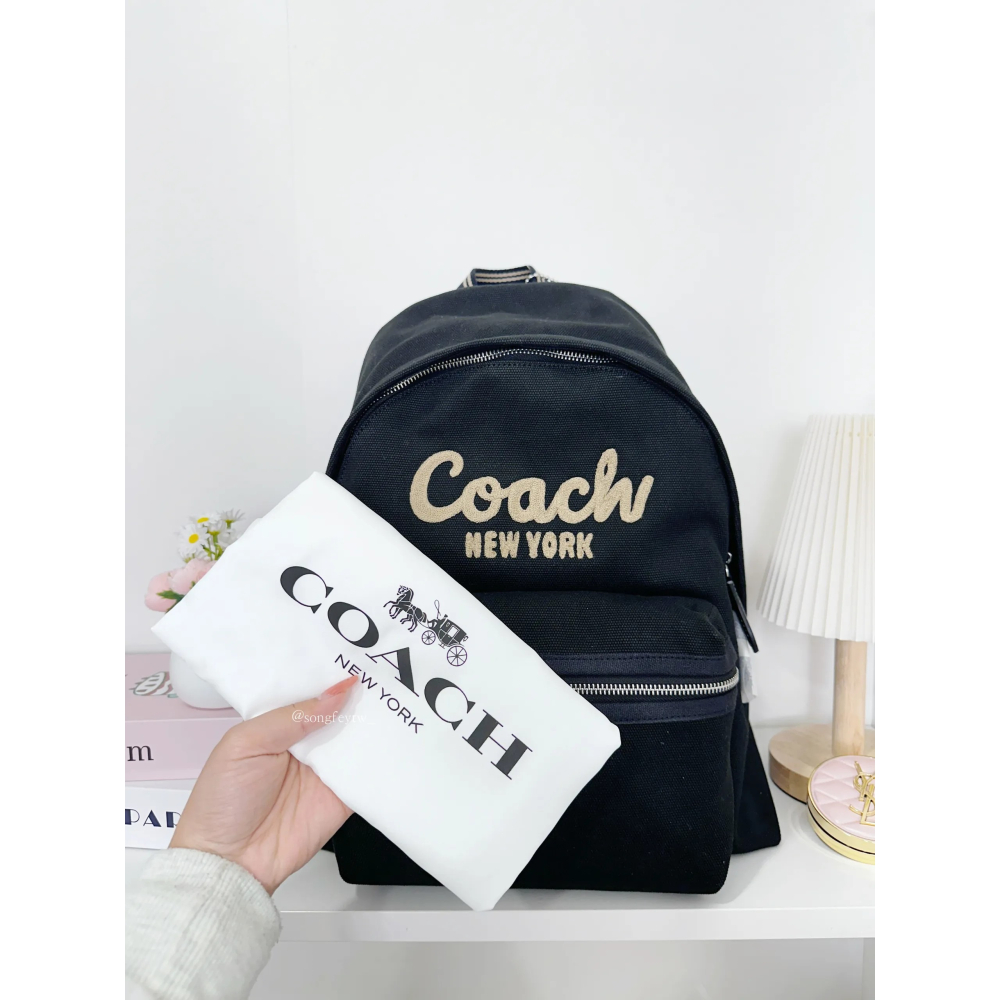 美國代購🇺🇸台灣現貨 Coach 專櫃款 Cargo系列 帆布後背包-細節圖6