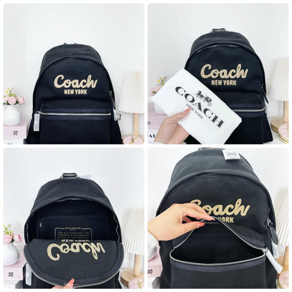 美國代購🇺🇸台灣現貨 Coach 專櫃款 Cargo系列 帆布後背包-細節圖7