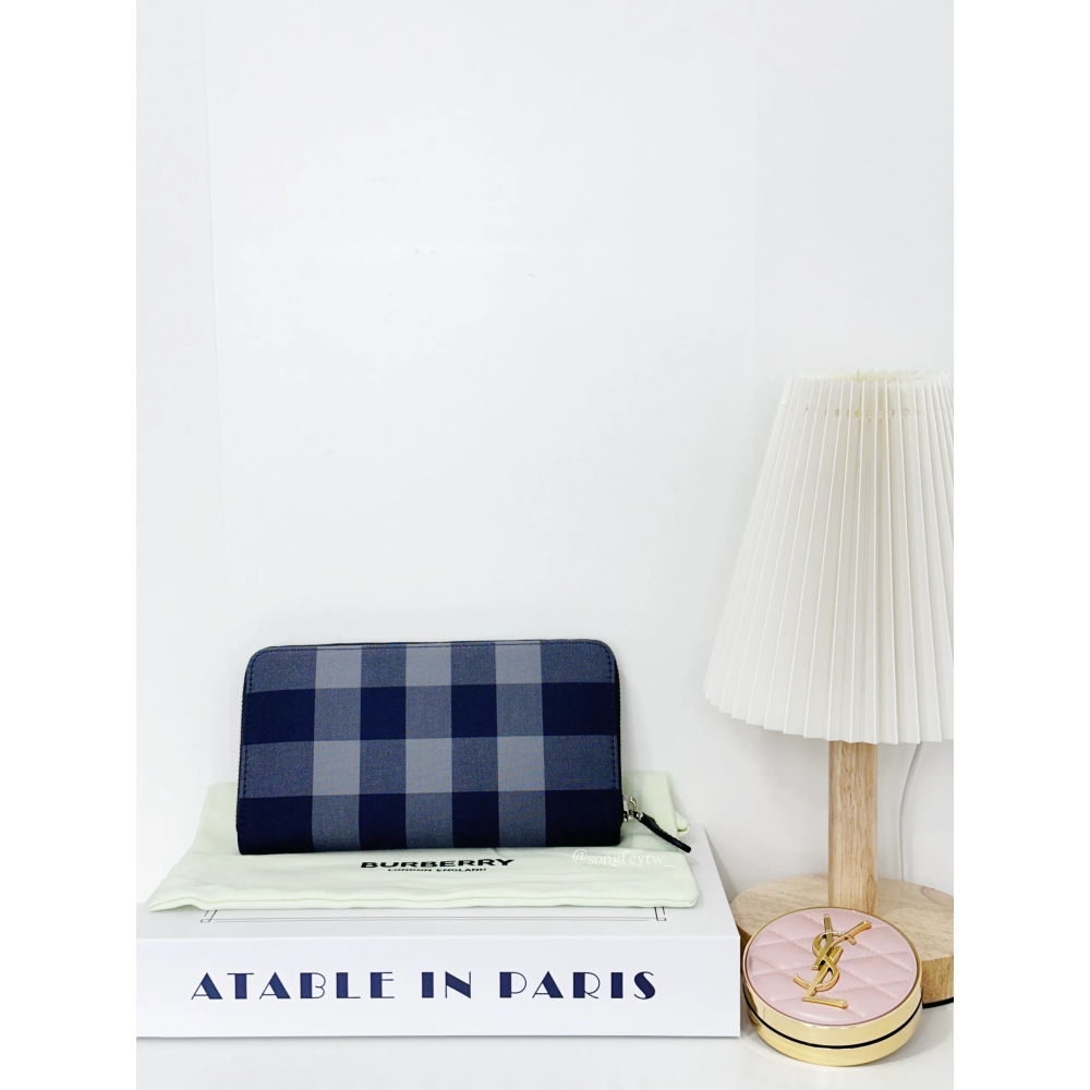 歐美代購 台灣現貨 Burberry 經典格紋 拉鍊 男長夾-細節圖3