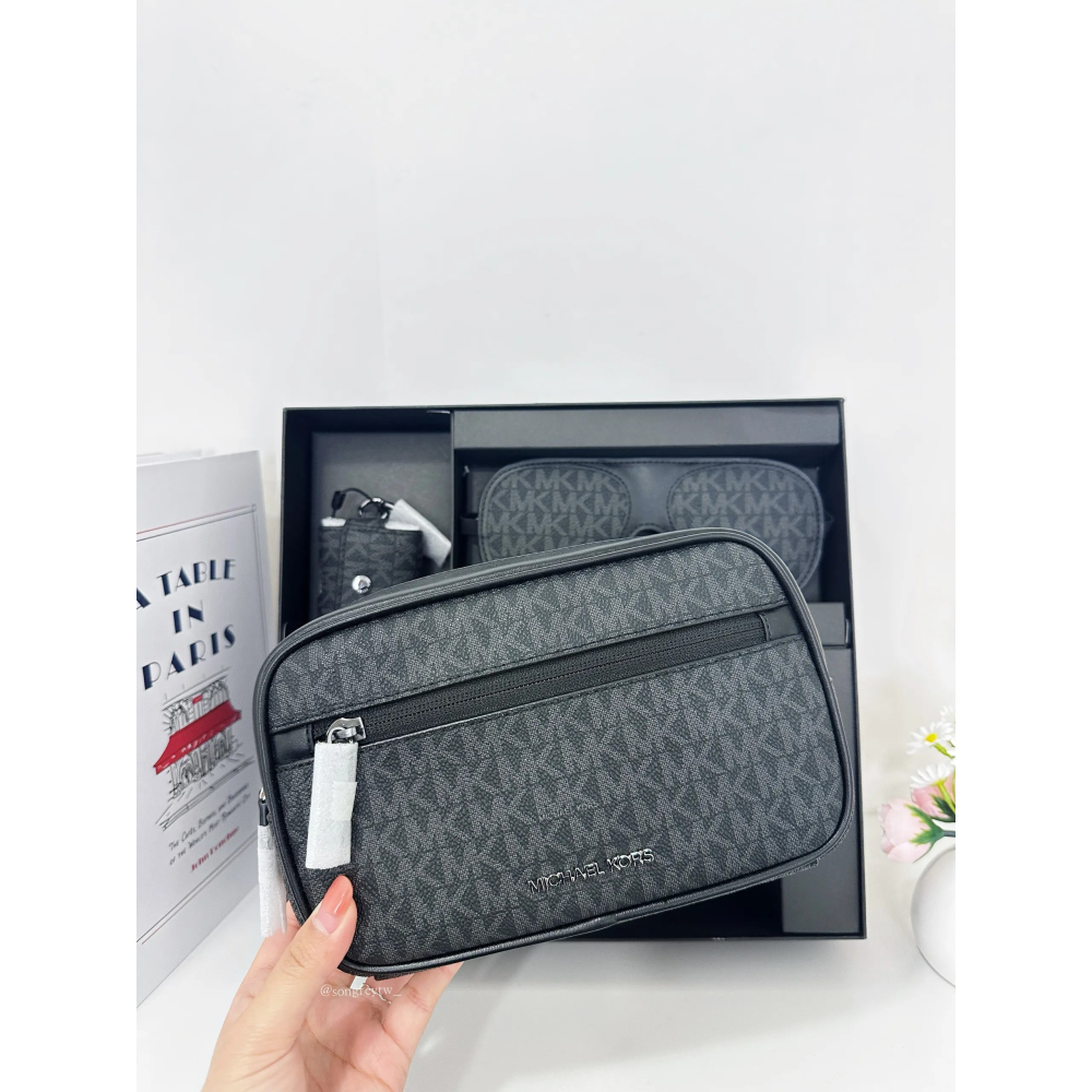 美國代購🇺🇸台灣現貨 Michael Kors｜MK 男款 旅行包 禮盒組-細節圖2
