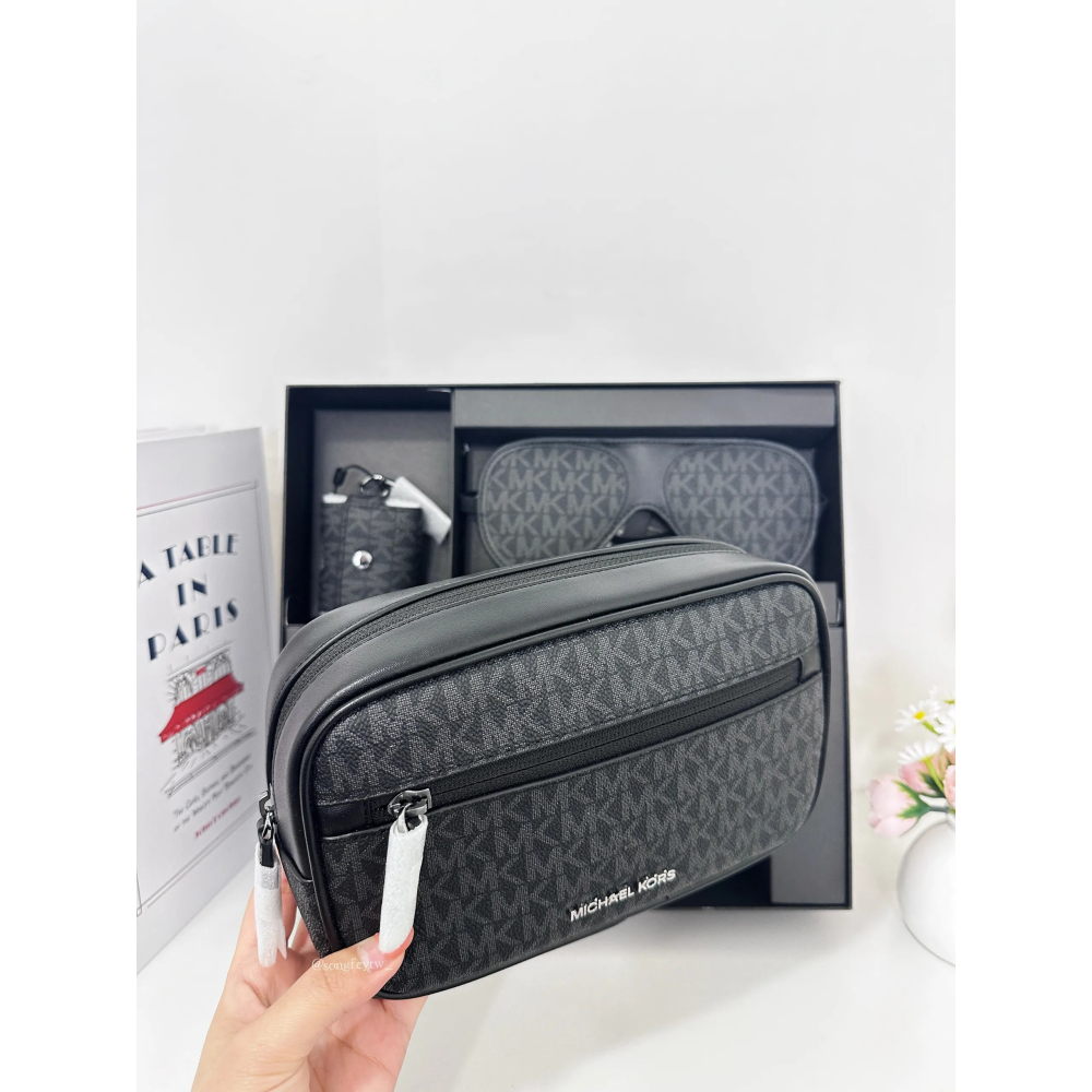 美國代購🇺🇸台灣現貨 Michael Kors｜MK 男款 旅行包 禮盒組-細節圖3