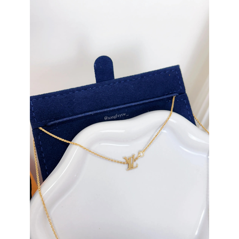 歐美代購🇺🇸台灣現貨 Louis Vuitton｜LV Idylle Blossom 玫瑰K金 配鑽石 項鍊-細節圖2
