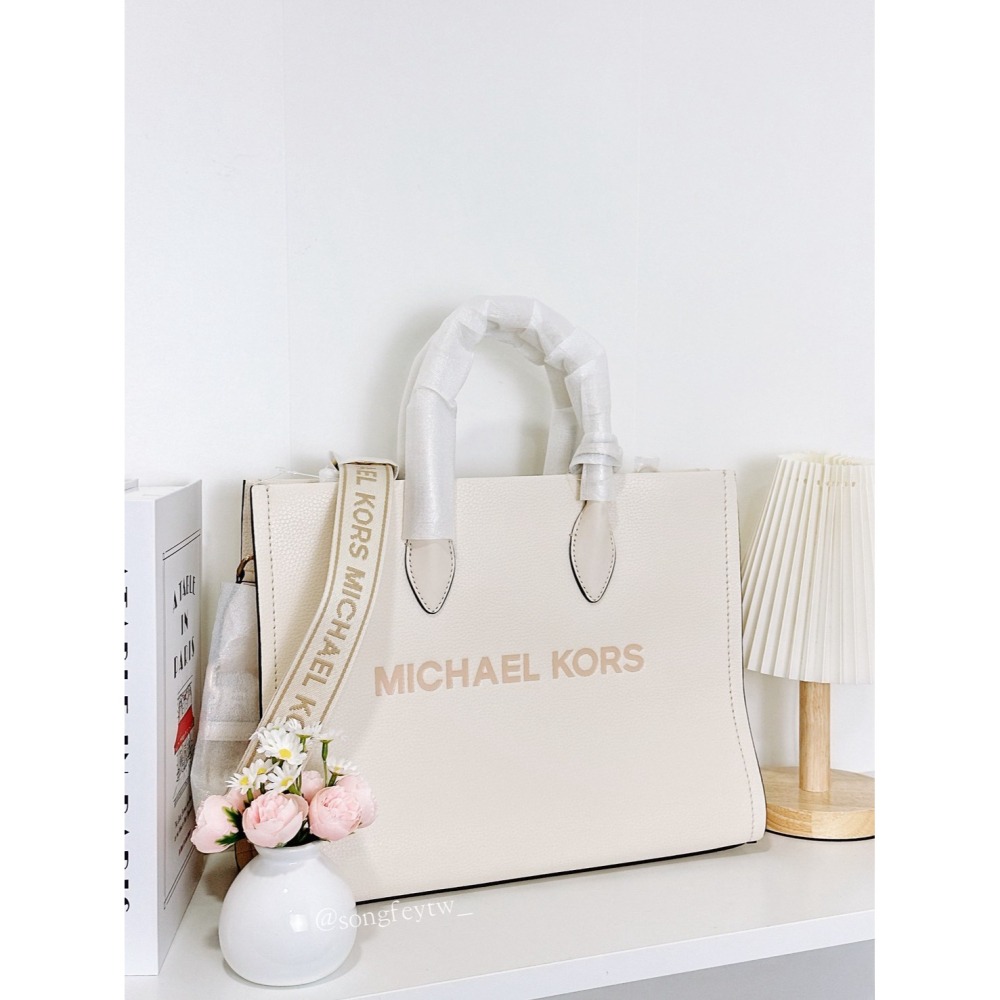 美國代購🇺🇸台灣現貨 Michael Kors｜MK Mirella 手提 紙袋包-中款 斜背包-細節圖9