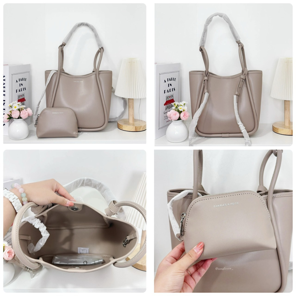 美國代購🇺🇸台灣現貨 CHARLES & KEITH｜小CK Lyla 托特包-細節圖9