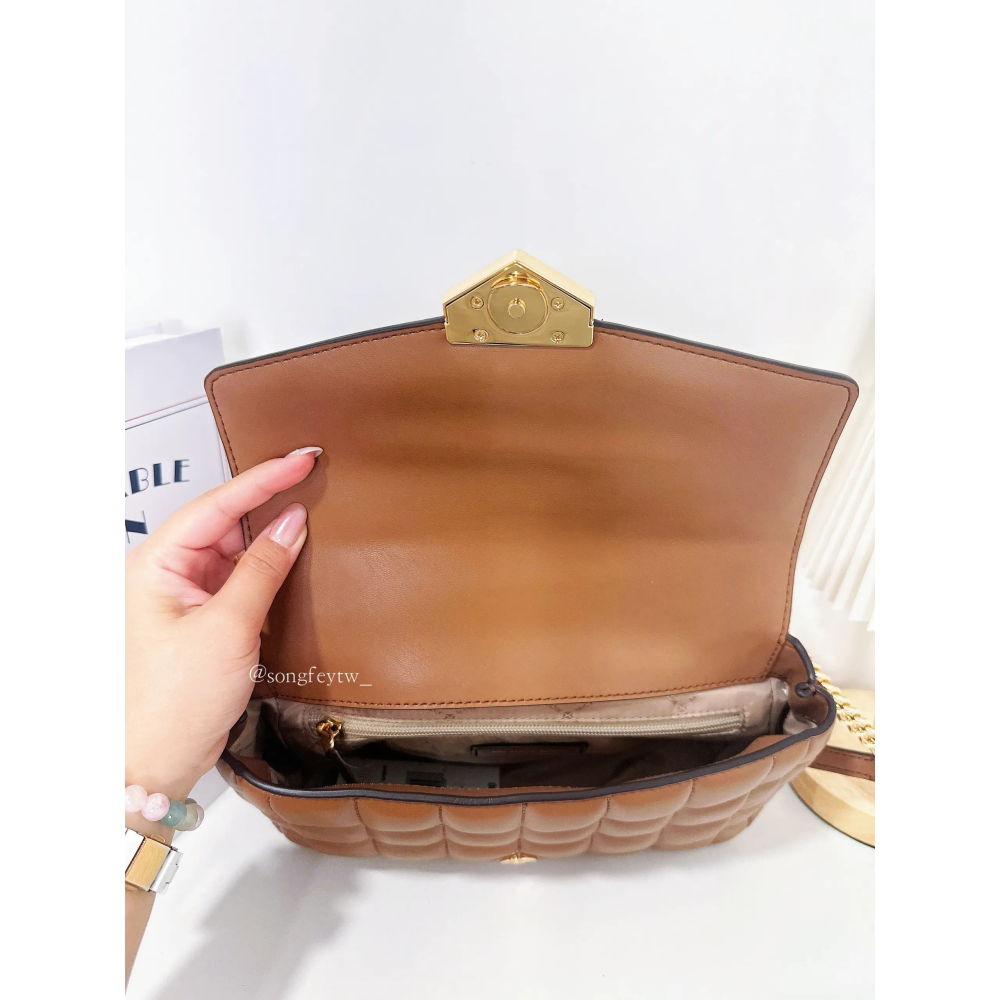美國代購🇺🇸台灣現貨 Michael Kors｜MK 專櫃款 小香風兩用鍊包-細節圖2