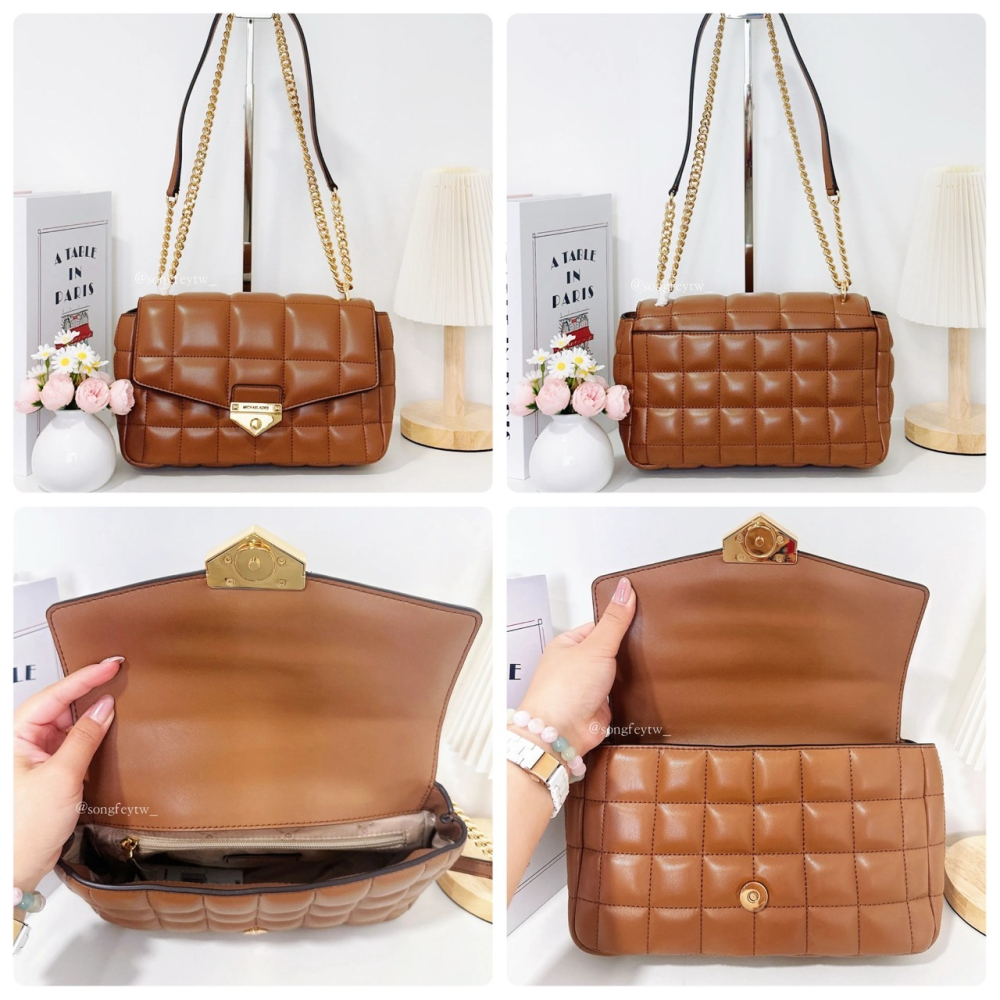 美國代購🇺🇸台灣現貨 Michael Kors｜MK 專櫃款 小香風兩用鍊包-細節圖6