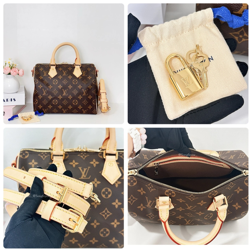歐美代購 台灣現貨 Louis Vuitton｜LV Speedy 25 波士頓 M46977-細節圖5