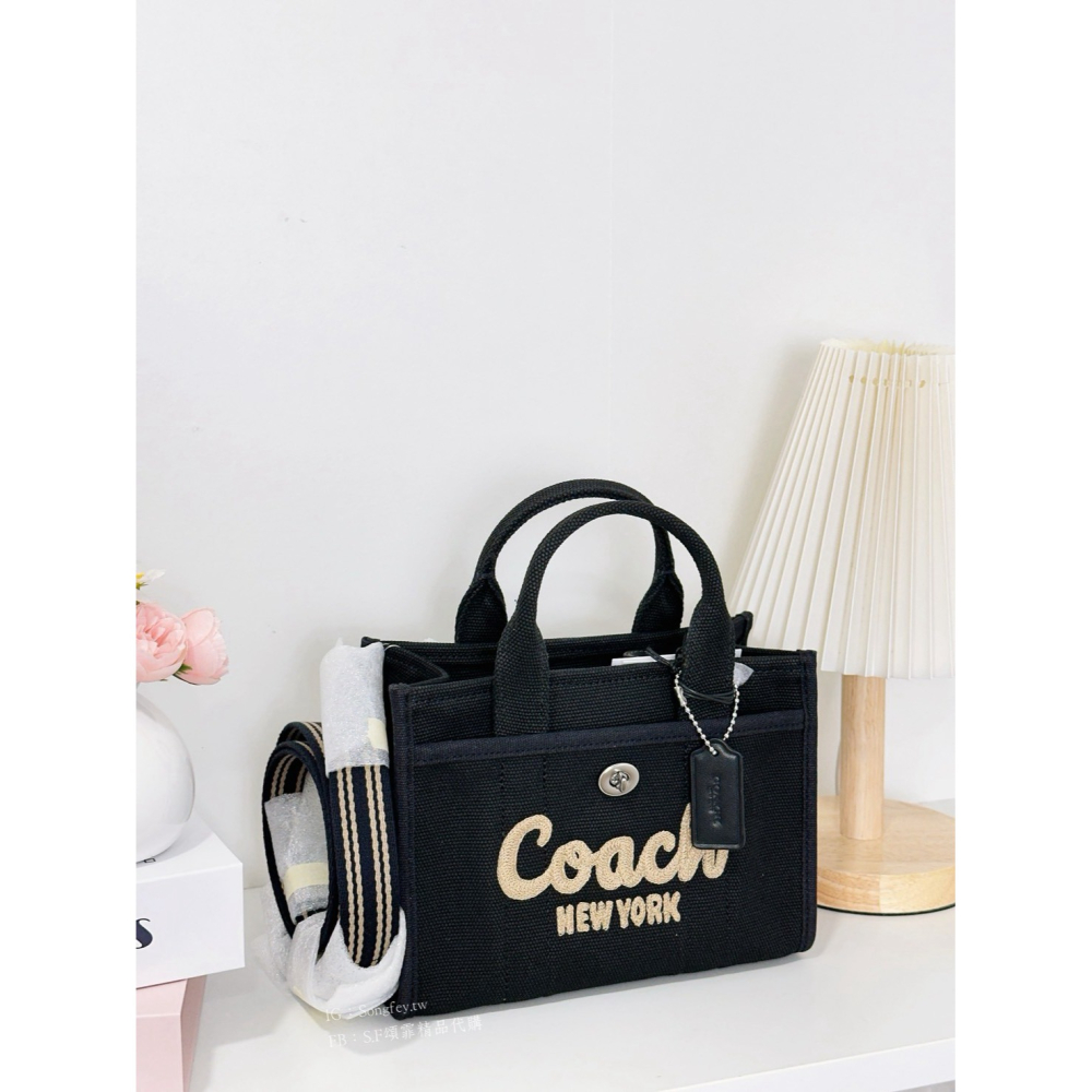 美國代購🇺🇸台灣現貨 Coach 專櫃款 CARGO 迷你 紙袋包-細節圖2