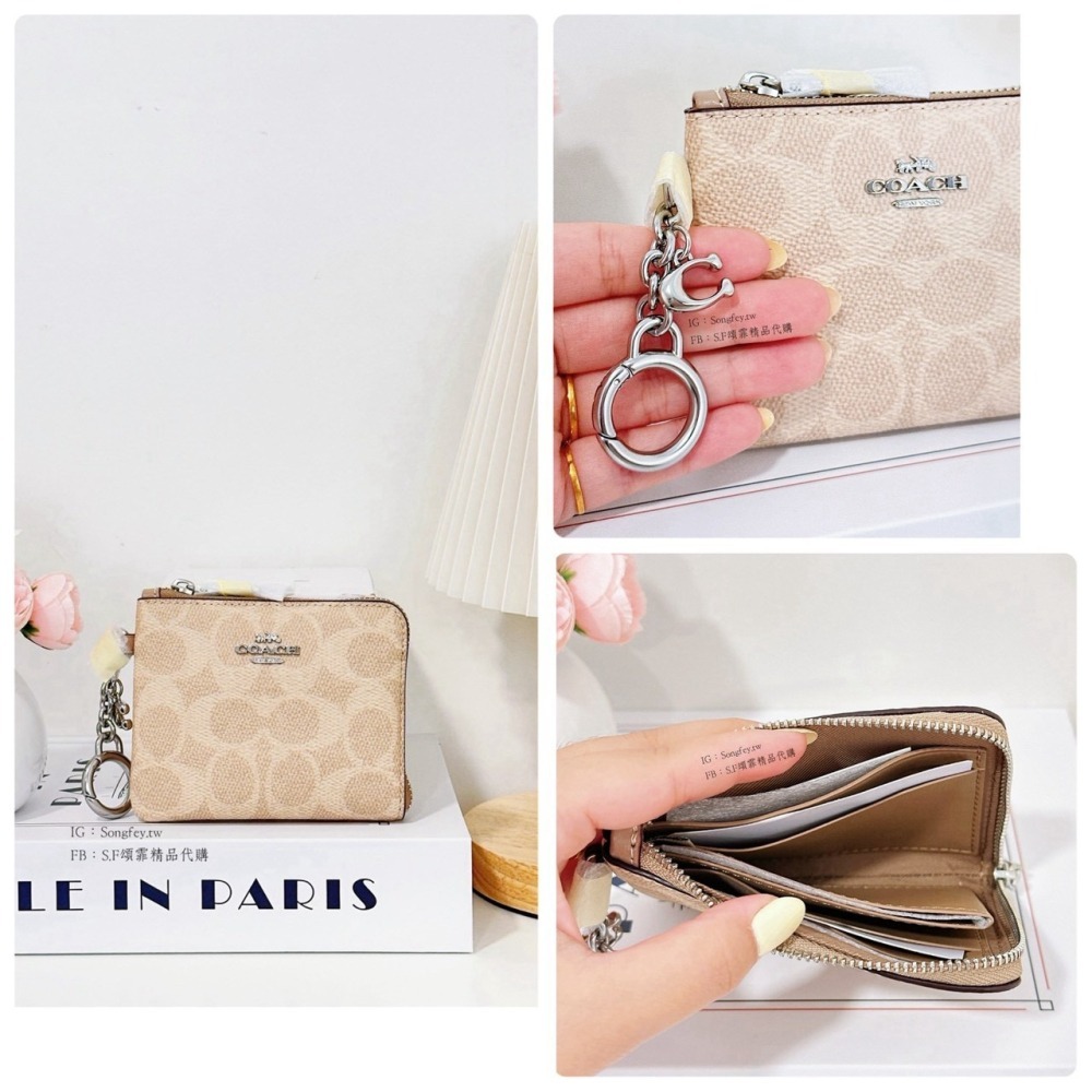 美國代購🇺🇸台灣現貨 Coach 新款 L型 拉鍊短夾-細節圖10