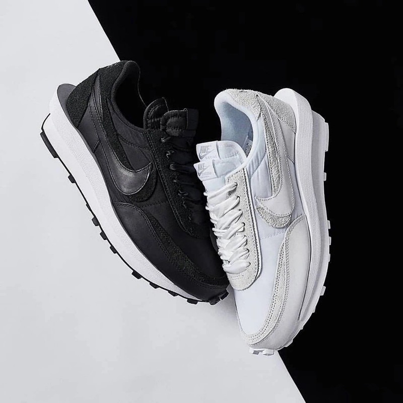 EDC_shop Sacai X Nike LD Waffle Neylon 白黑尼龍- EDC_shop