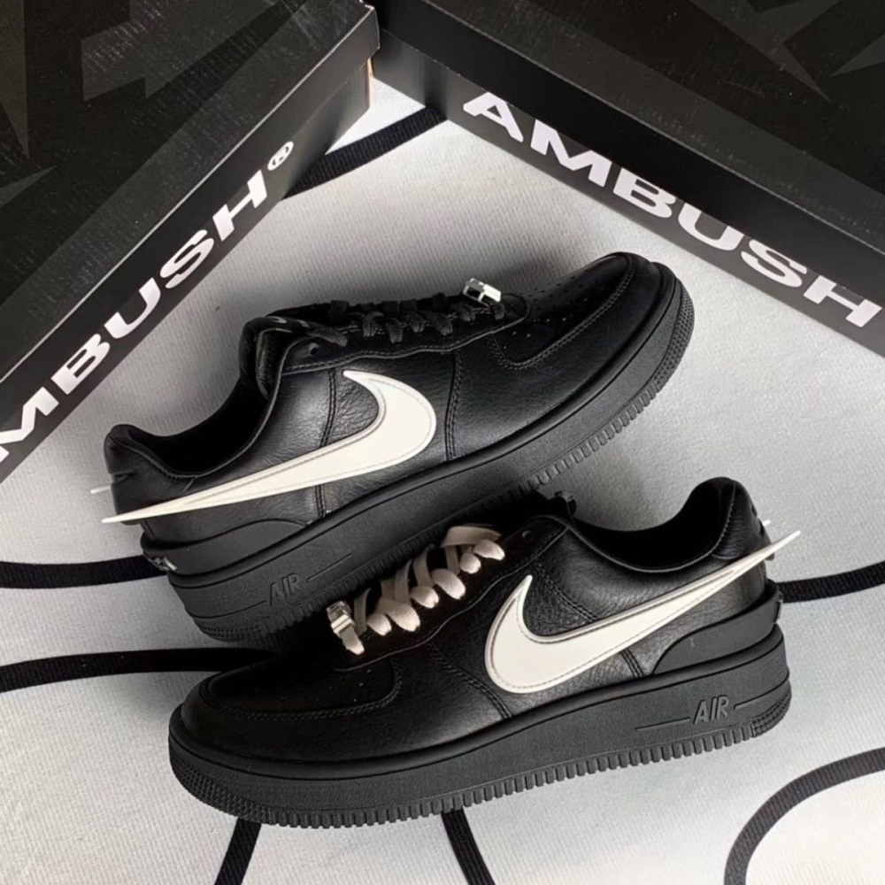 AMBUSH x Nike Air Force 1 Low 黑色 白色 DV3464-001/002-細節圖4