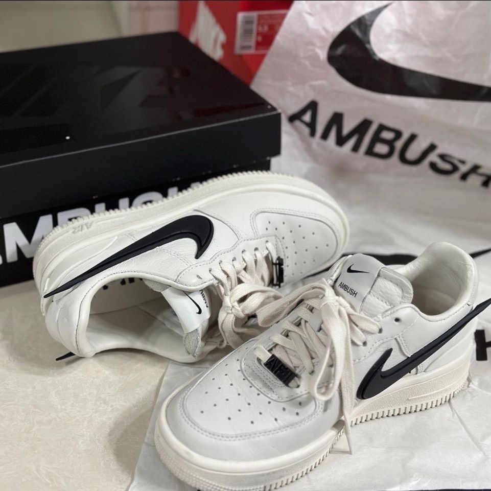 AMBUSH x Nike Air Force 1 Low 黑色 白色 DV3464-001/002-細節圖6