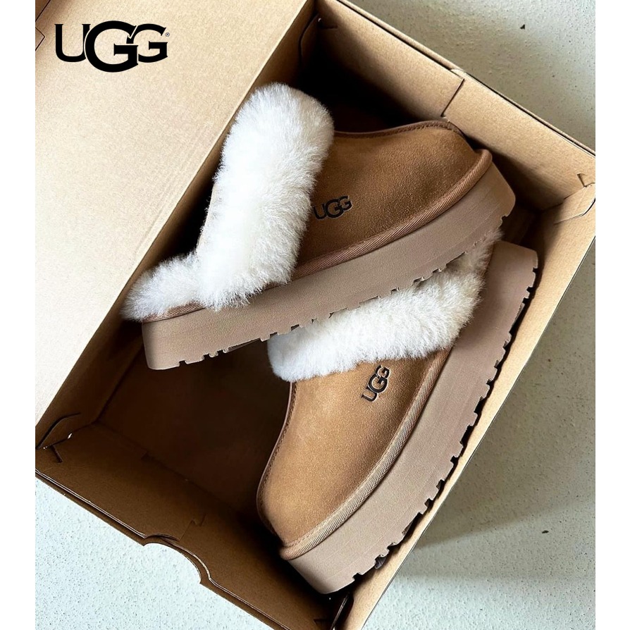 EDC🔹 冬天必備 UGG系列 厚底 雪地靴 低幫 保暖 防水靴 羊毛一體 牛反絨 加絨 真皮雪靴 厚底鞋-細節圖9