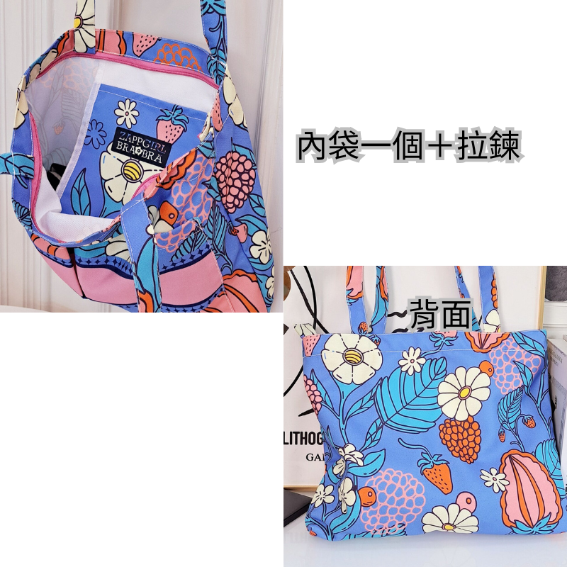 泰國直送ppgirl poppyx帆布包 可愛泰泰文創衣物潮包-細節圖3