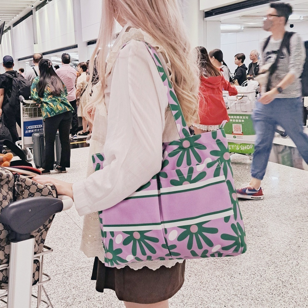 泰國直送ppgirl poppyx帆布包 可愛泰泰文創衣物潮包-細節圖4