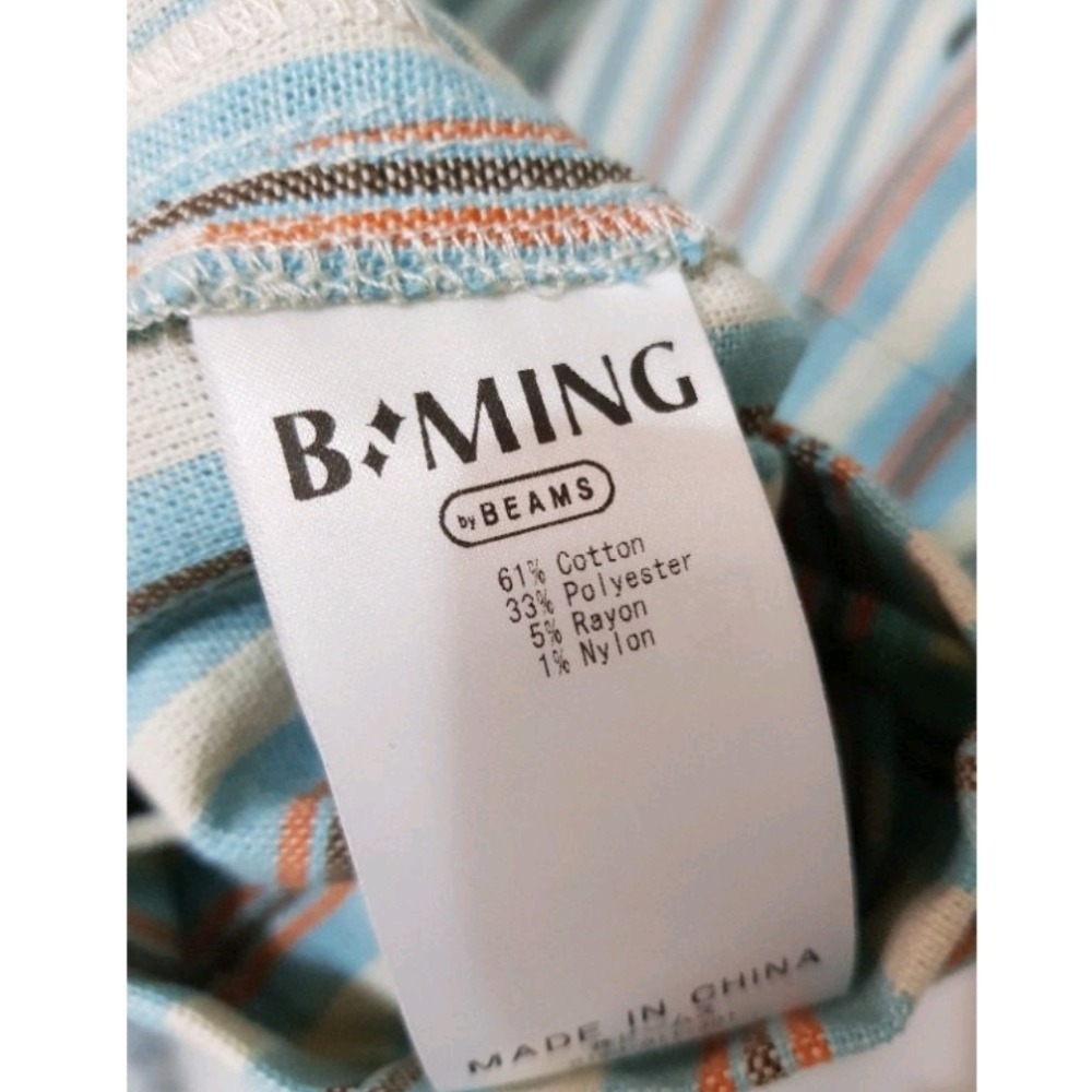 🎉新店開張甜心價💕日本B:MING LIFE STORE by BEAMS 條紋休閒襯衫外套-細節圖6