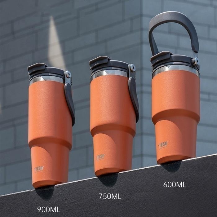 Tyeso 提把冰霸杯 保溫杯 保冰杯 不鏽鋼保溫杯 手提冰霸杯 冰霸杯 隨身杯 隨行杯 咖啡杯 交換禮物 禮物 保溫-細節圖2