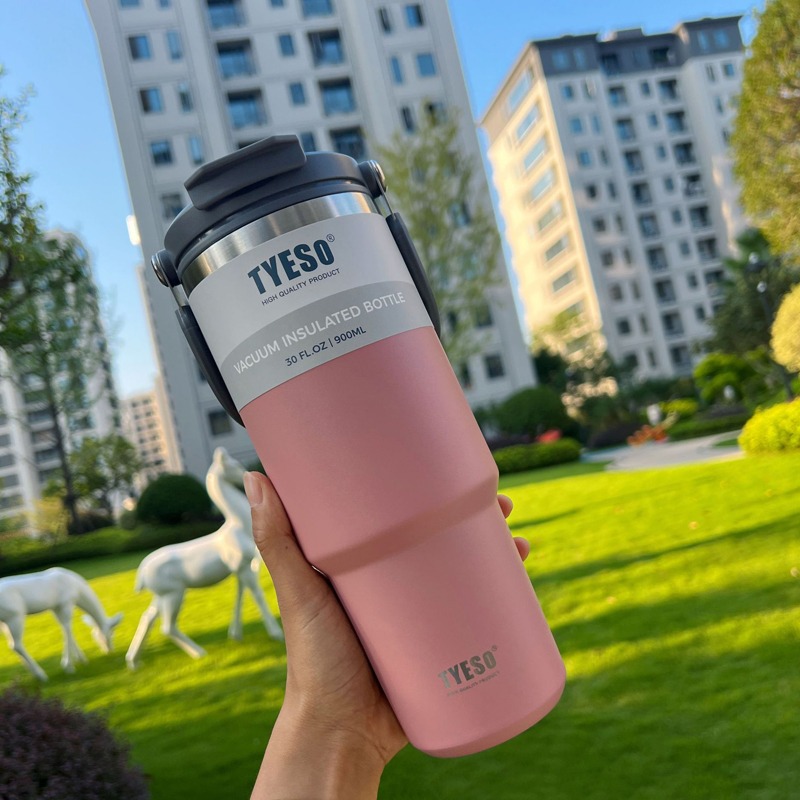 Tyeso 提把冰霸杯 保溫杯 保冰杯 不鏽鋼保溫杯 手提冰霸杯 冰霸杯 隨身杯 隨行杯 咖啡杯 交換禮物 禮物 保溫-細節圖10