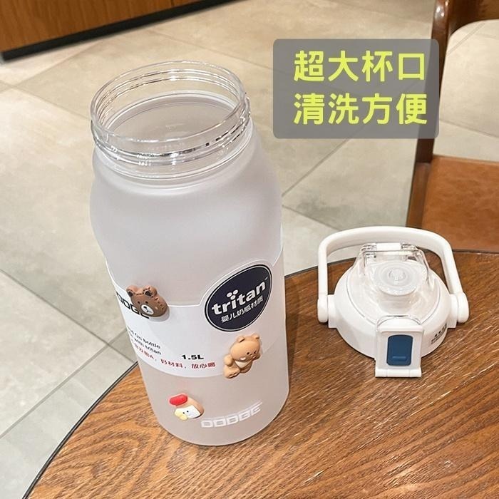 道奇水壺 漸層水壺 磨砂水壺 吸管水壺 Tritan水壺 水壺 2000ml水壺 道奇水瓶 水瓶 大容量水壺 運動水壺-細節圖8