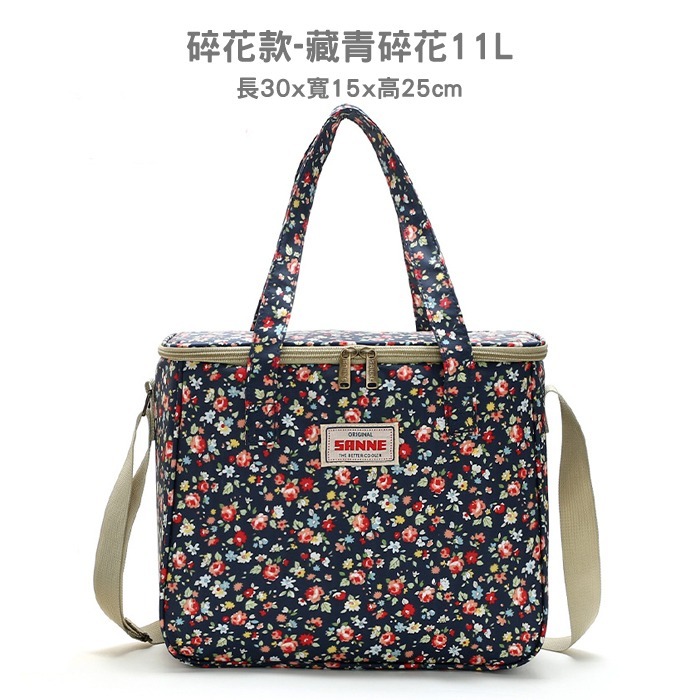碎花款 保冰 保溫袋【Zakka】多功能保溫保冰 便當袋 保溫 保冷 保冷袋 保冰袋 保鮮袋 露營 新年 禮物 交換禮物-規格圖9