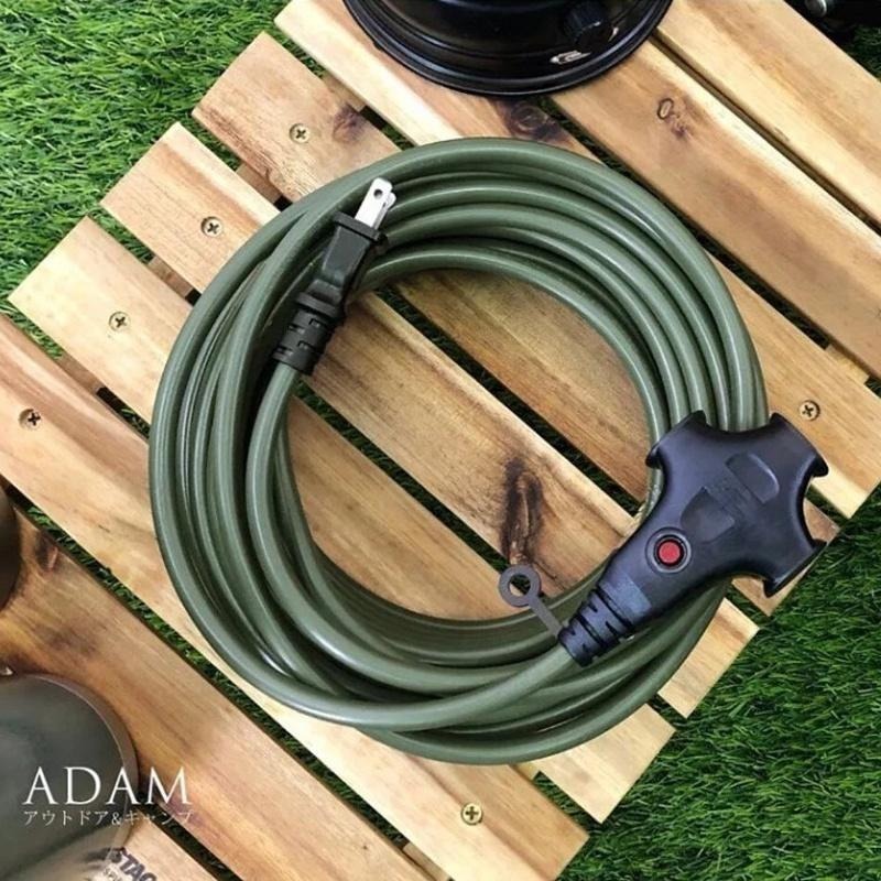 【ADAM】戶外延長動力線 動力延長線 延長線 戶外延長線 動力線收納包 延長線收納包 露營 登山 Zakka 動力線-細節圖2