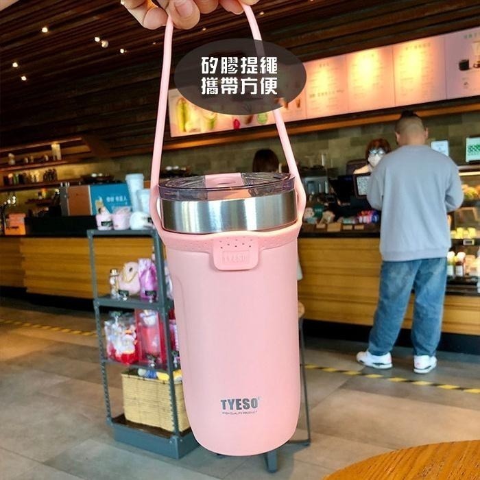 Tyeso 保溫杯 保冰杯【Zakka】不鏽鋼杯 咖啡隨身杯 冰霸杯 冰霸 隨行杯 隨身杯 咖啡杯 手提冰霸杯 保冷杯-細節圖2