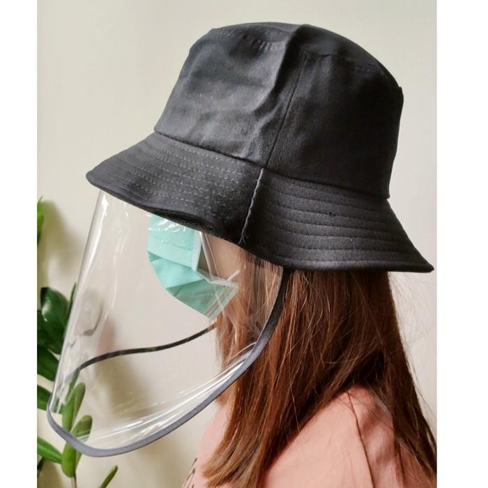 台灣現貨 防疫帽 帽子 漁夫帽 防疫漁夫帽 防護面罩 防疫面罩 防護漁夫帽 防飛沫 面罩 防疫帽 防飛沫面罩 可拆式面罩-細節圖9